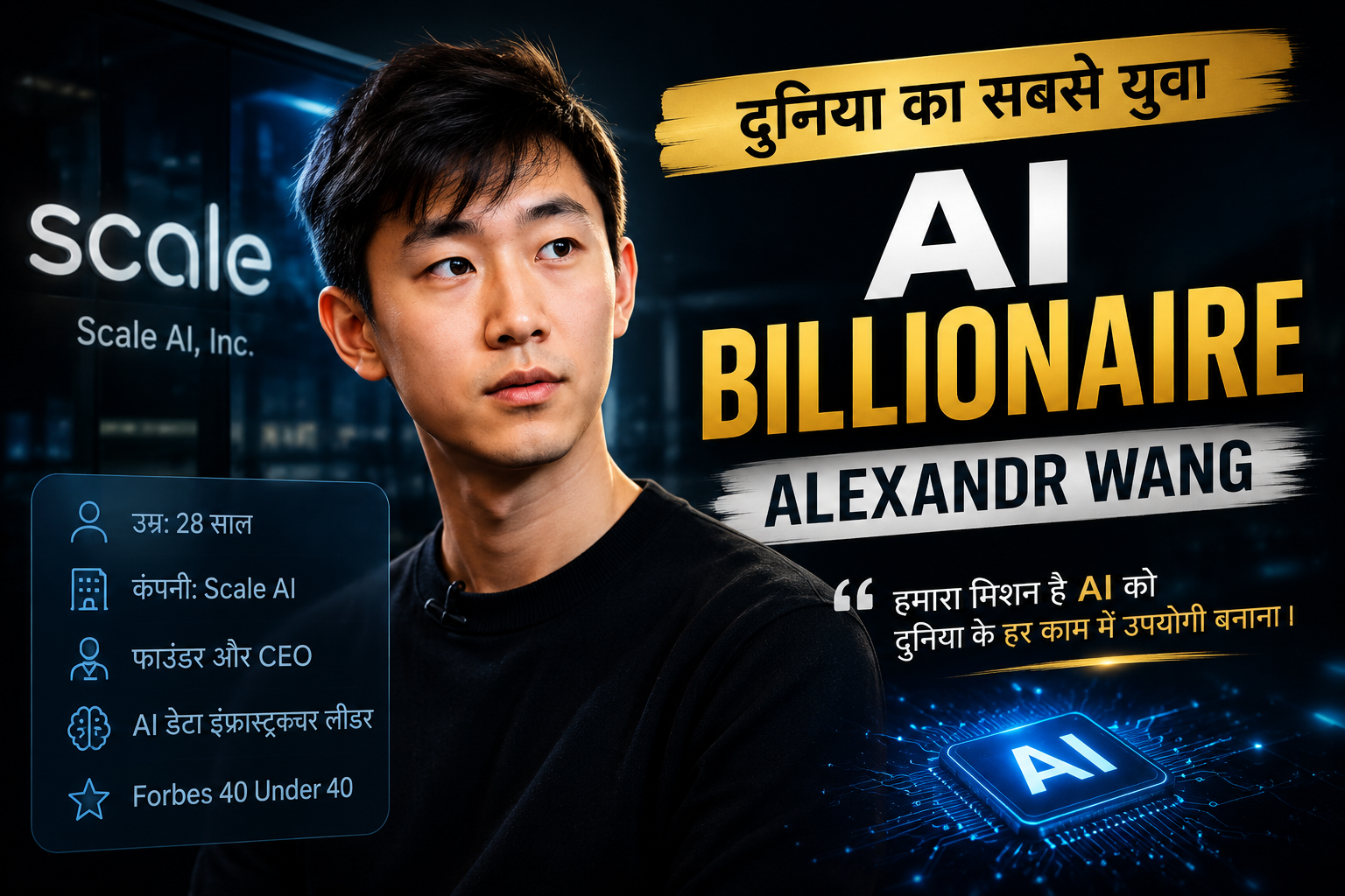 AI billionaire: Alexandr Wang