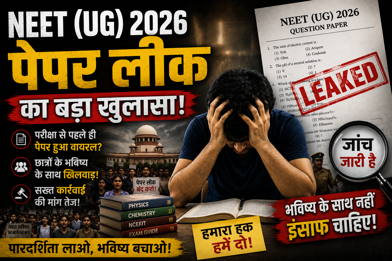 NEET UG 2026 Controversy paper leak