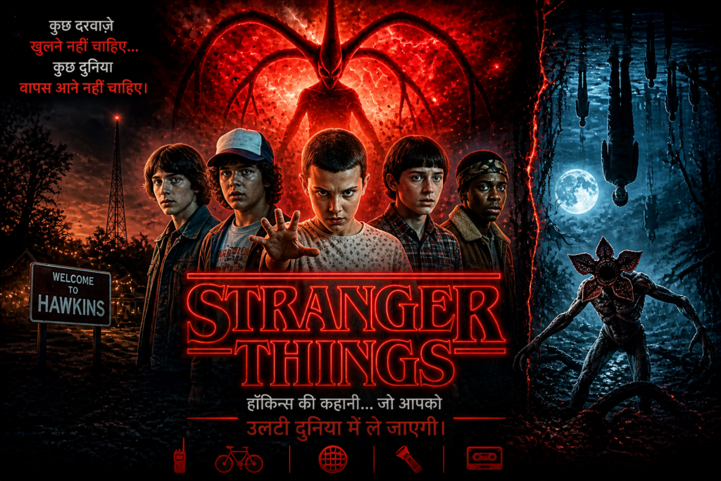 Stranger things 
web series जिंदा रहते हुए हॉलीवुड 
